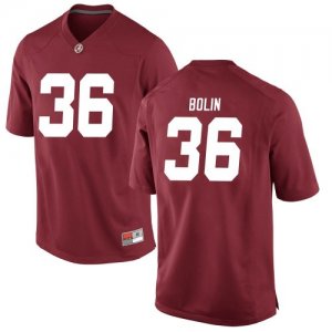 Men's Alabama Crimson Tide #36 Bret Bolin Crimson Replica NCAA College Football Jersey 2403AZDB5